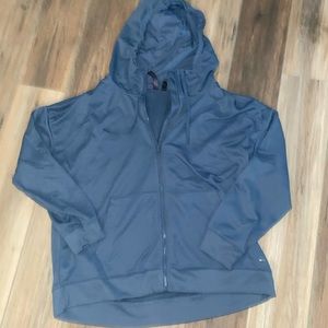 Brand is Mondetta blue zip up jacket in the size extra large